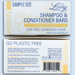 Pina Colada Shampoo and Conditioner Bar Sample Set