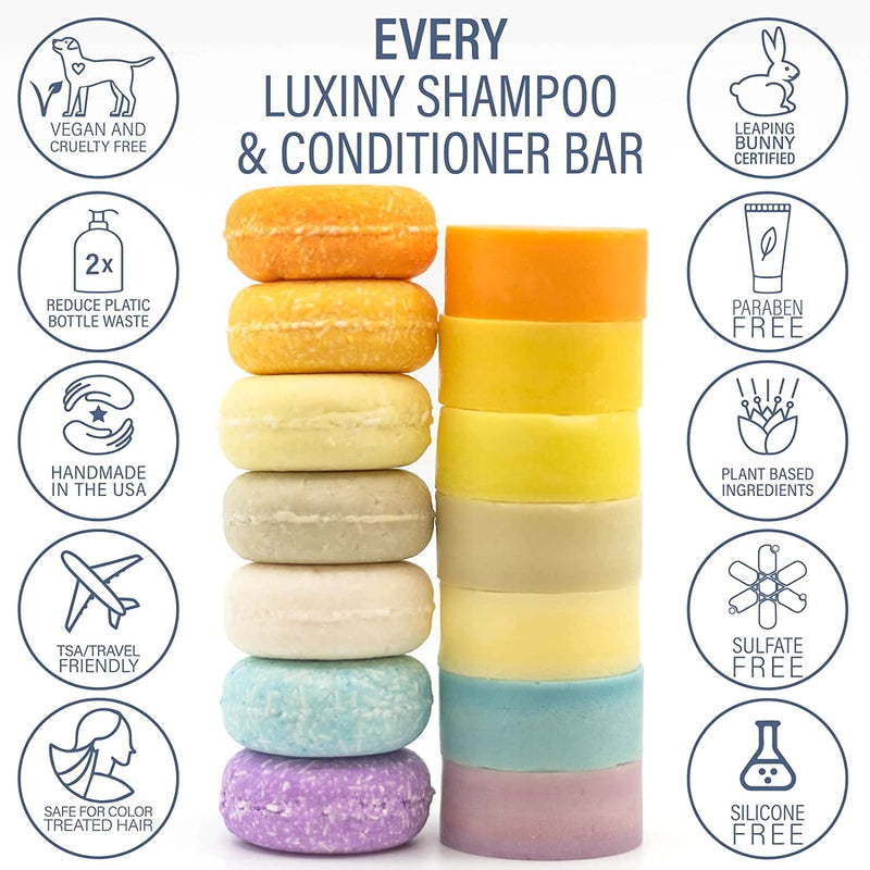 Moisturizing Shampoo Bar and Conditioner Bar Set - Pina Colad