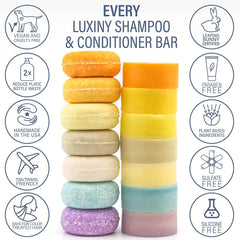 Camping Shampoo Bar and Conditioner Bar Set -Tea Tree Mint