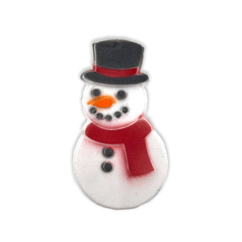 Snowman Bath Bomb – Blueberry Scented with Color Burst (Vegan & Skin-Loving)