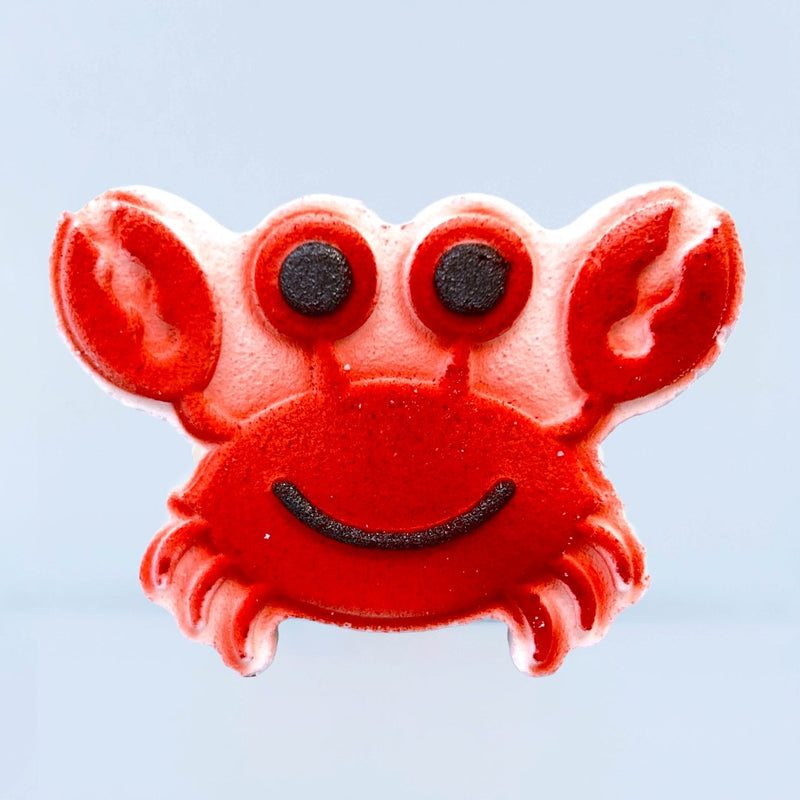 Crab Bath Bomb – Sweet Black Raspberry Vanilla & Color Burst 🦀🍇